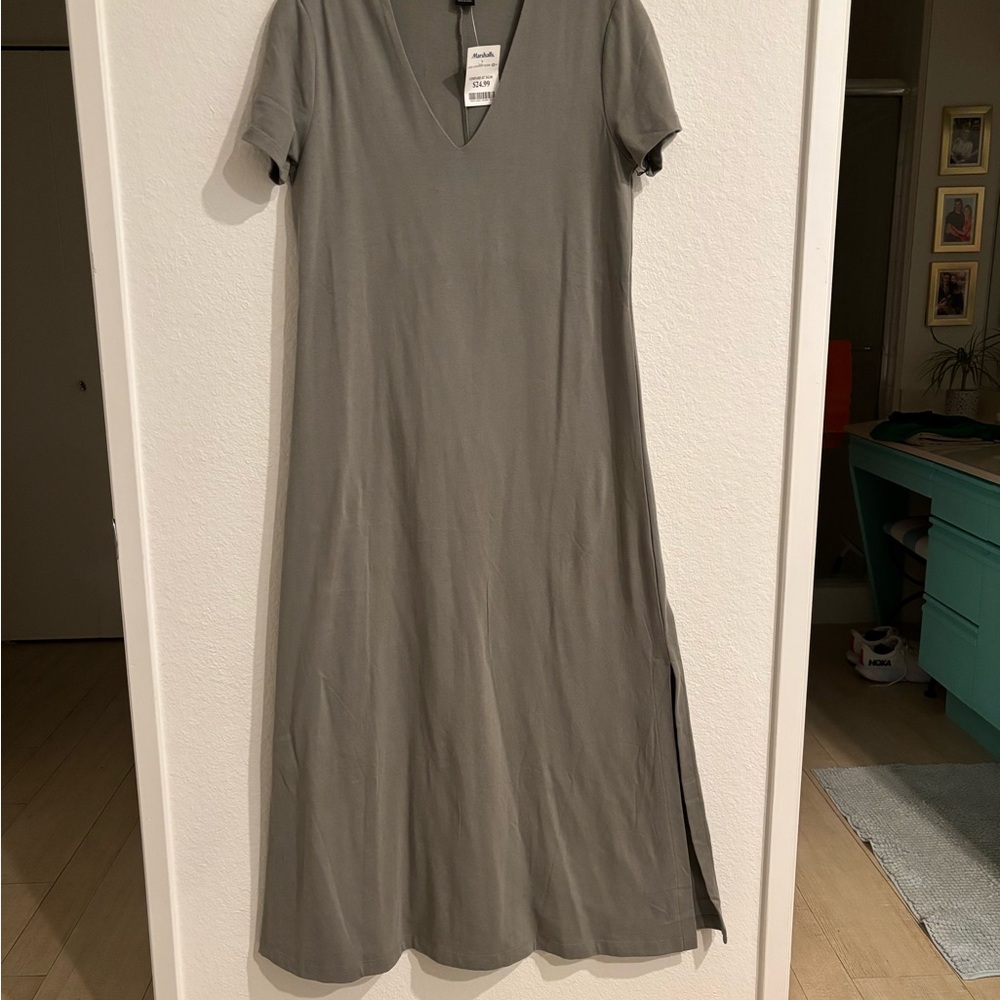 Rachel Zoe Olive Green V-Neck Maxi Dress